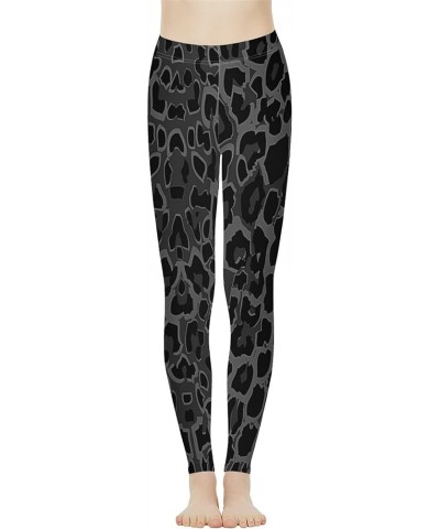 Novelty Women Leggings for Yoga Jogging Sports High Waist Pants Stretch Soft, XS-3XL Size Black Leopard Print $14.24 Activewear