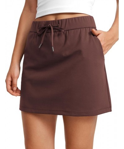 4-Way Stretch Skirts for Women High Waisted Work Casual Golf Tennis Skirt Skorts with 5 Pockets Taupe $18.40 Skorts