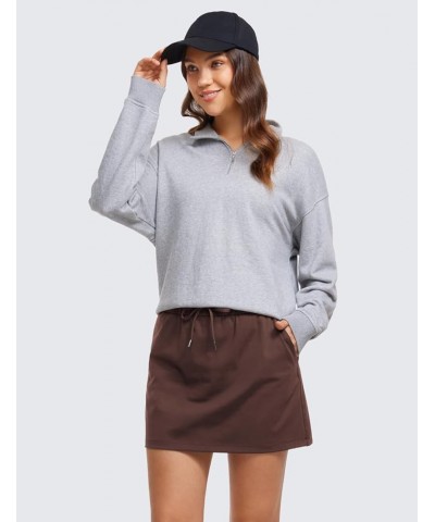 4-Way Stretch Skirts for Women High Waisted Work Casual Golf Tennis Skirt Skorts with 5 Pockets Taupe $18.40 Skorts
