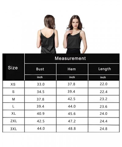 Basic 3 Pack Women's Silk Tank Top Ladies V-Neck Camisole Silky Loose Sleeveless Blouse Tank Shirt with Soft Satin 3-pack:whi...