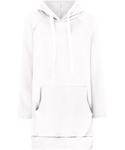 Hoodies for Women Trendy Pullover Zip Up Plus Size Hooded 2023 Hoodie Solid Color Sweatshirts Woman Blouse Clothes 092 White ...