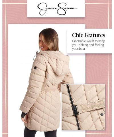 Women's Winter Coat - Long Length Packable Quilted Puffer Jacket - Heavyweight Insulated Parka Coat (S-XL) Beige $37.77 Jackets