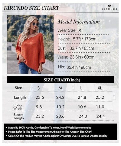 Women's 2024 Fall Winter Off Shoulder Sweaters Batwing 3/4 Sleeve Casual Loose Fit Solid Knit Pullover Jumper Grey $13.99 Swe...