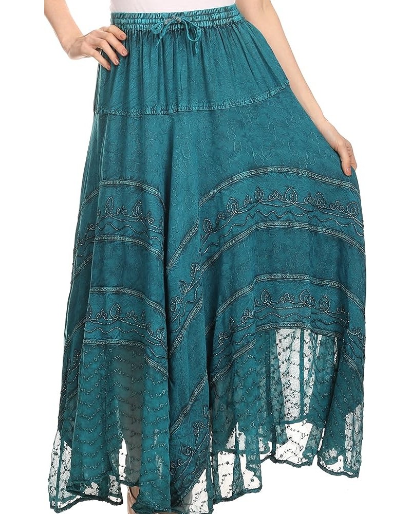 Ivy Maiden Boho Skirt Turquoise $22.56 Skirts
