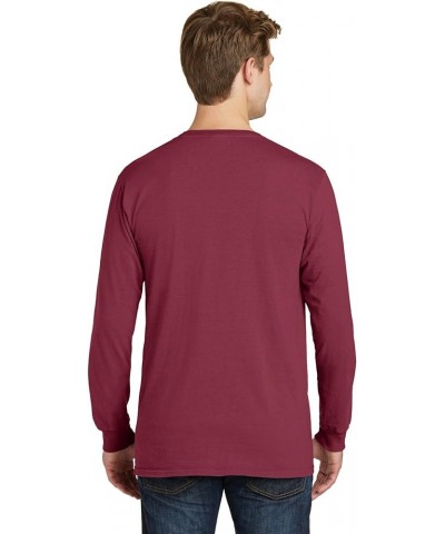 Pigment Dyed Long Sleeve Pocket Tee (PC099LSP) Merlot $12.19 T-Shirts