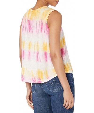 Women's Knox Sleeveless Graphic Knit Top Golden Rod Tie Dye $11.54 Tanks