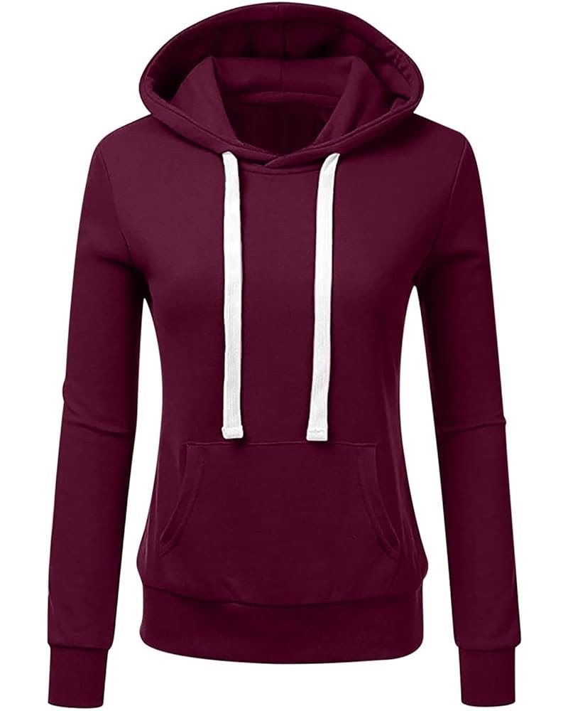 Oversized Hoodies for Women Casual Plus Size Sweatshirts Trendy Hooded Jacket Fall Fashion Clothes for Women 2023 08-wine $9....