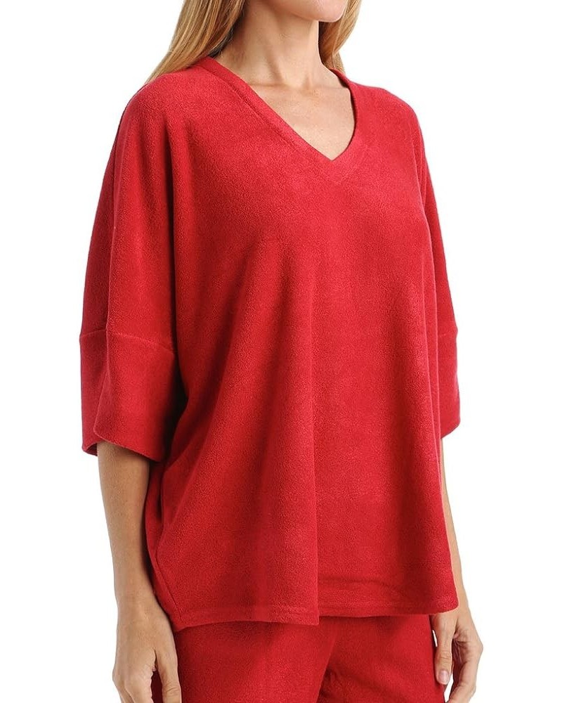 Women's Terry Lounge Top Brick $15.59 Tops