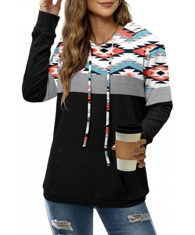 Hoodies for Women Camo Leopard Print Tops Pullover Hooded Sweatshirt Drawstring with Pocket 3-triangle Print $20.13 Hoodies &...