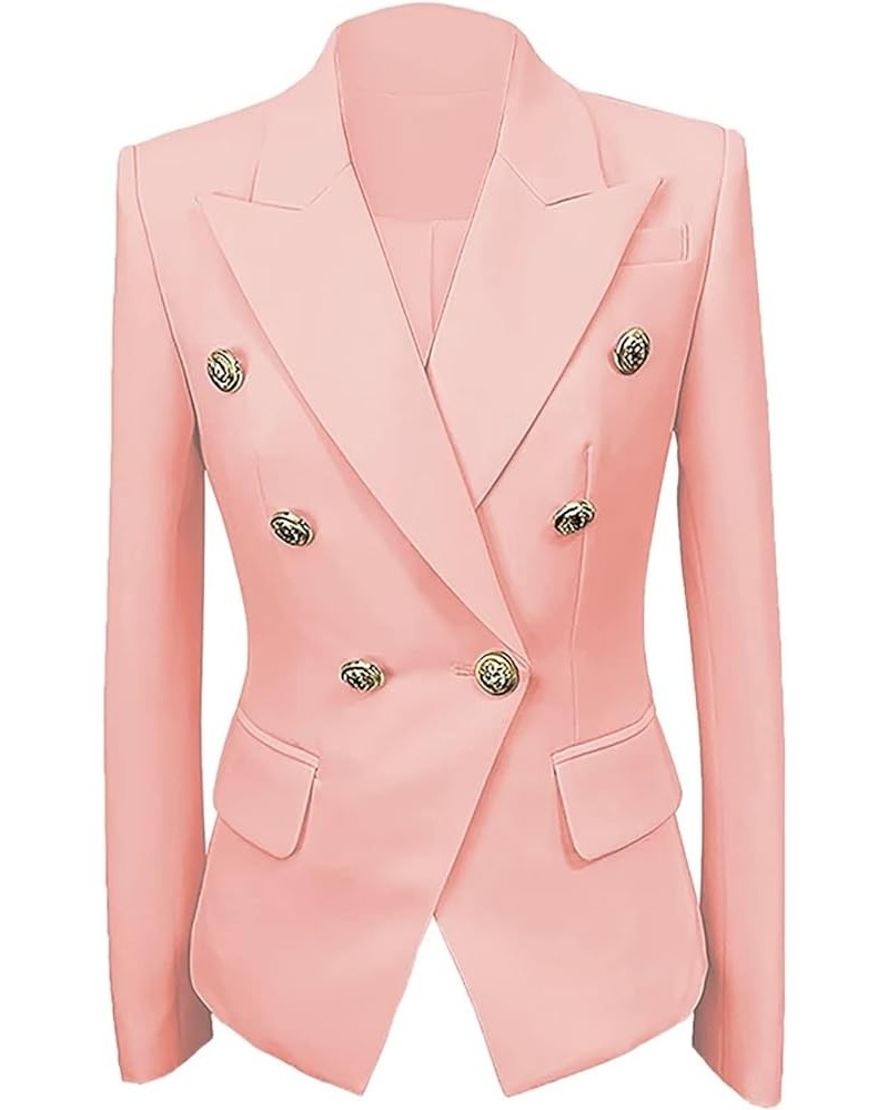 Womens Casual Blazer Jacket Long Sleeve Open Front Work Office Blazer Jackets for Women Business Casual Outfits for Work Pink...