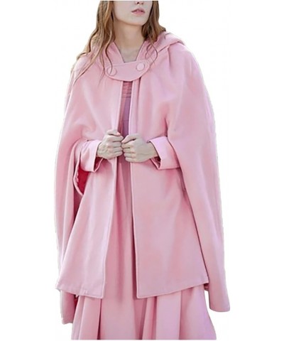 Womens Cardigan Front Cloak Jacket Hoods Cape Shawl Wraps Trench Coats for Women Fall Winter Cloak 2024 Fashion Y2K U-u67 Pin...