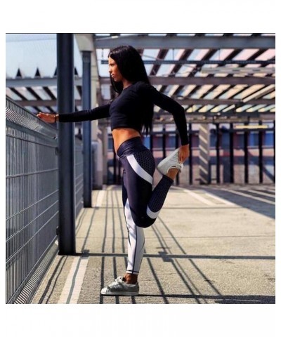 Hight Waisted Printed Leggings Sexy Gym Fitness Yoga Pants for Women 1 Black White $17.39 Activewear