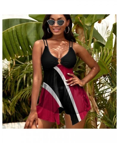 Trinidad and Tobago Flag Bikini Swimsuit Women Vintage Sexy Swimsuit Bikini XL Small White-2-1 $14.30 Swimsuits