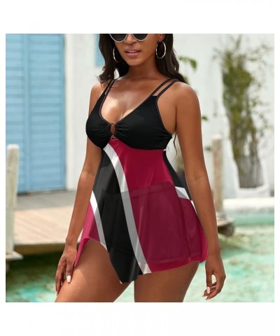 Trinidad and Tobago Flag Bikini Swimsuit Women Vintage Sexy Swimsuit Bikini XL Small White-2-1 $14.30 Swimsuits