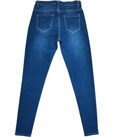 Womens Skinny Jeans Plus Size 2023 Denim Pants Slim Fit Cowboy Pants Vintage Work Outfits with Pockets Blue $8.83 Jeans