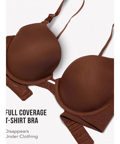 Women's Everyday Invisitble Full Coverage T-Shirt Bra, Underwire Bras for Women Chocolate $8.53 Lingerie