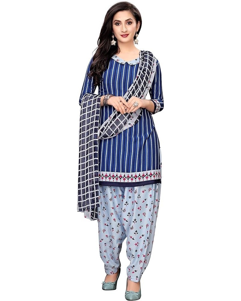 Indian Panjabi Traditional Patiala Salwar Suit for Women & Girls White $26.19 Suits