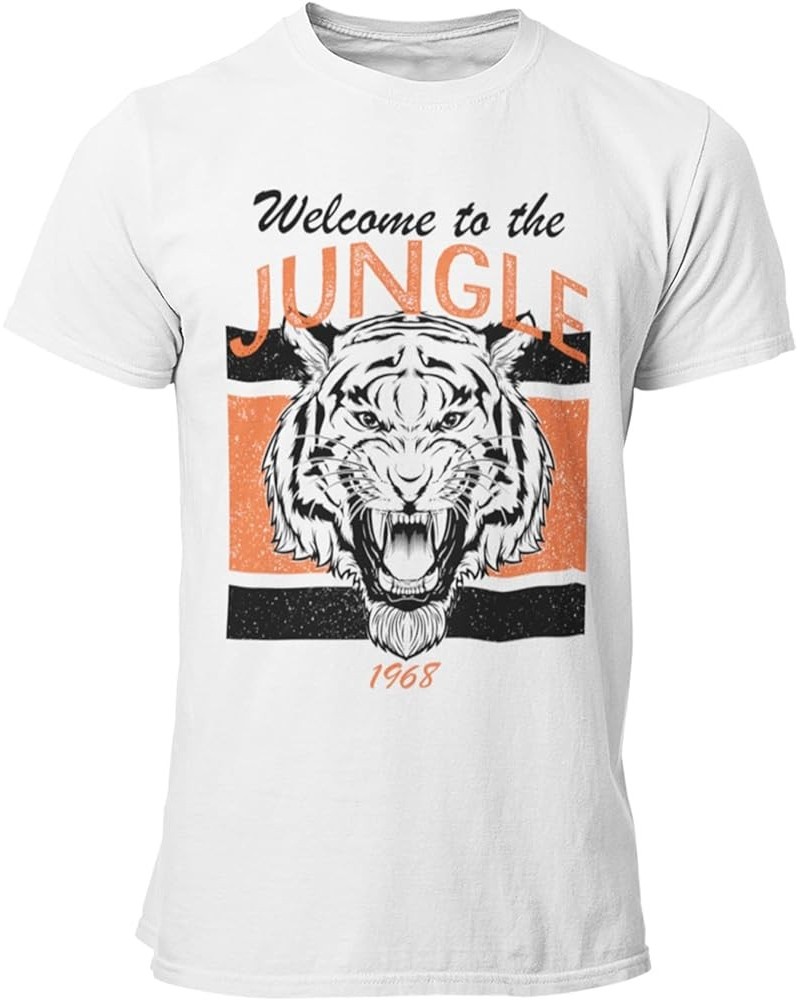 The Jungle Shirt White Tiger Sports Vintage Style NATI Football Classic Unisex Adult & Youth Kids Fit White Adult $13.29 T-Sh...