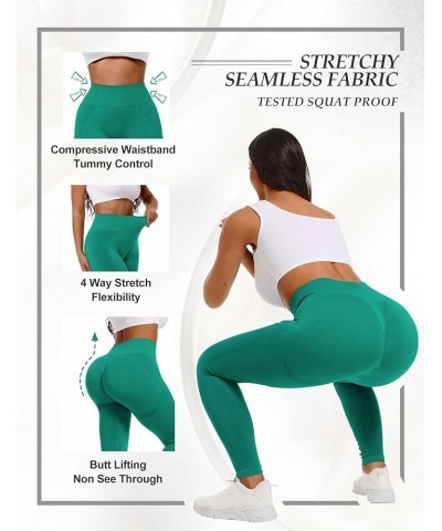 V Waist Scrunch Butt Lifting Leggings for Women Seamless Workout Gym Leggings High Waist Tummy Control Yoga Pants 5 Jade $11....