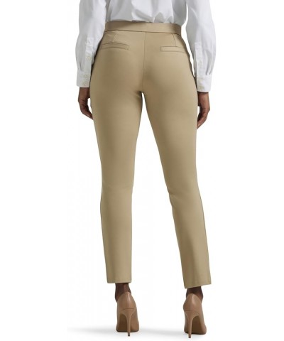 Women's Petite Ultra Lux Comfort Any Wear Slim Ankle Pant Kansas City Khaki $19.68 Pants