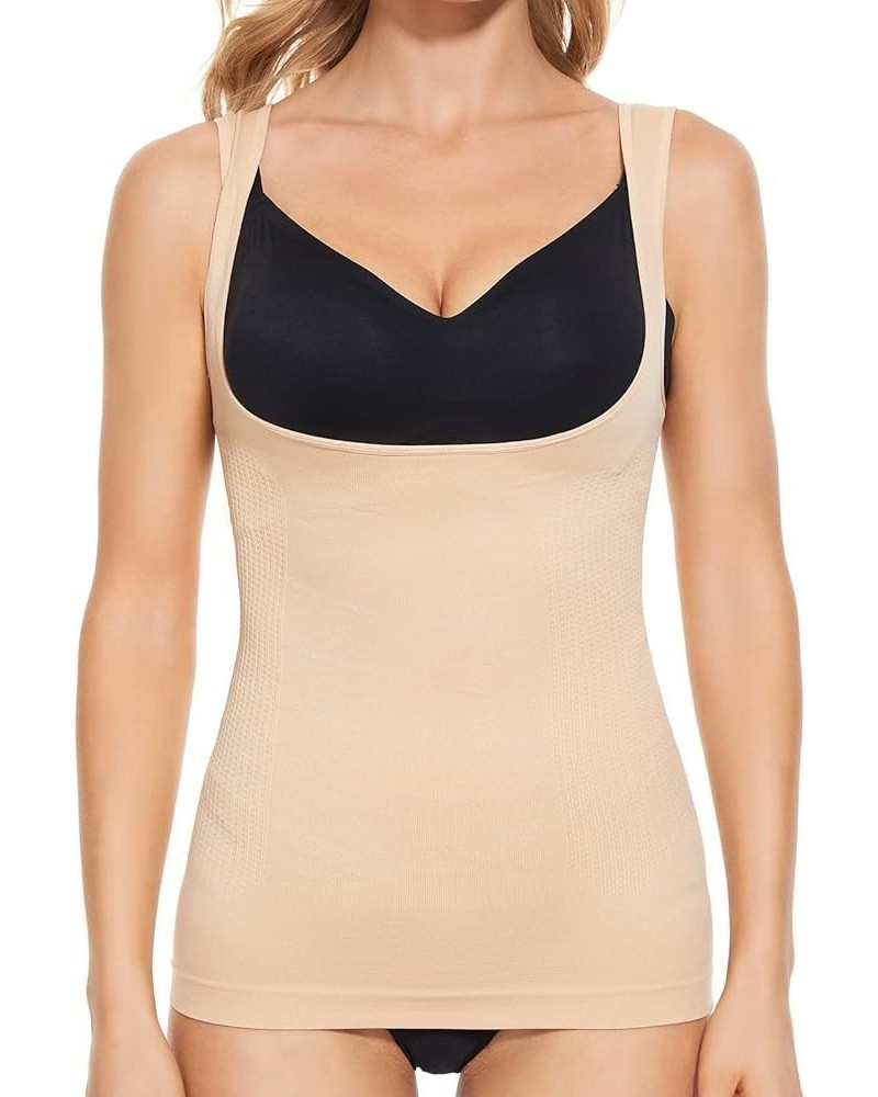 Women's Bodysuit Tops Shapewear Stretchy Bodycon Leotards Jumpsuit Clubwear Beige-056 $7.79 Lingerie