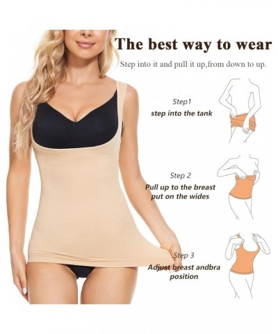 Women's Bodysuit Tops Shapewear Stretchy Bodycon Leotards Jumpsuit Clubwear Beige-056 $7.79 Lingerie