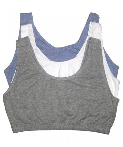 Women's Built Up Tank Style Sports Bra Fashion Colors Grey/White/Blue $9.36 Lingerie