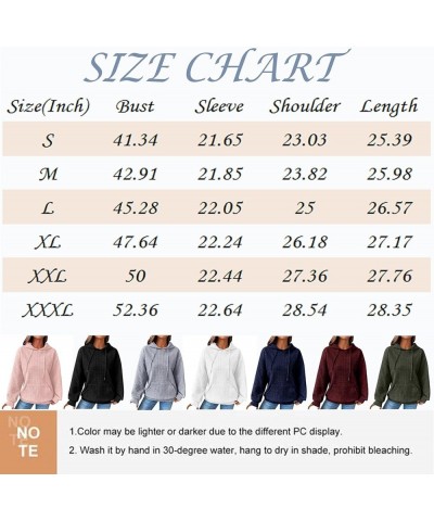 Fall Sweatshirts for Women Casual Long Sleeve Lightweight Cable Knit Oversized Hoodie Drawstring Pullover Tops C-beige $9.46 ...