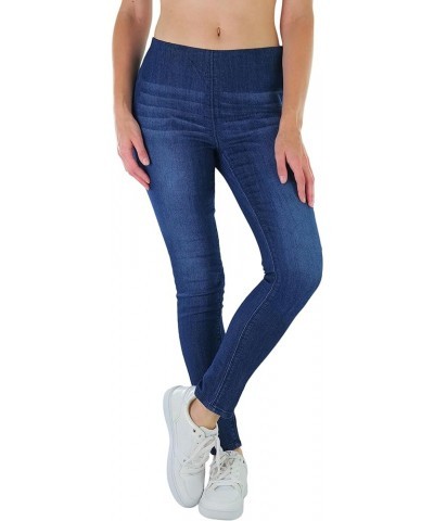 Women’s Basic Timeless Classic Everyday Denim Skinny Jeans Side Zipper Slim Jeans - Dark Blue $15.16 Jeans