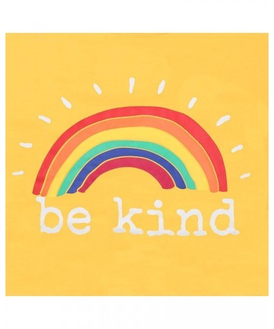 Be Kind Tshirts for Women Rainbow Graphic Short Sleeve Inspirational Shirt Funny Casual Tee Shirts Yellow $10.79 T-Shirts