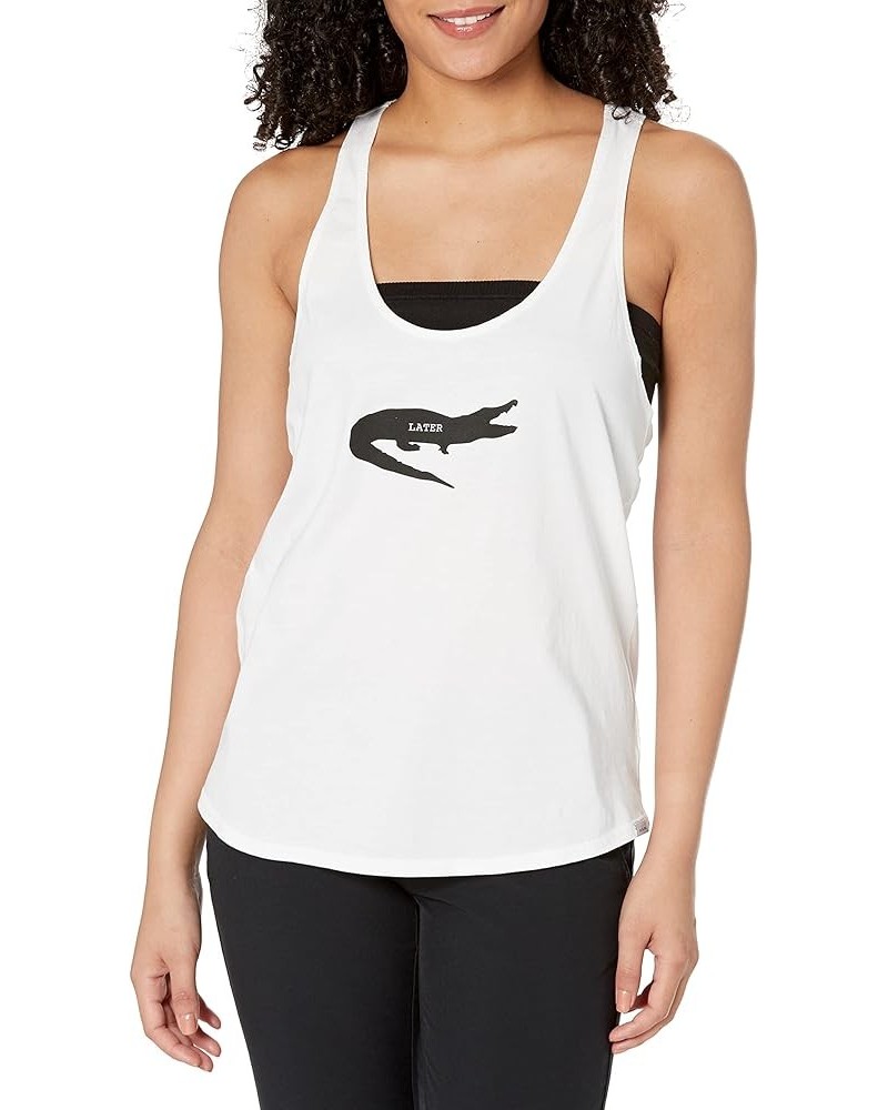 Women's Journeyman Tank White Alligator $11.83 Activewear