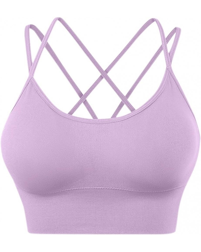 High Impact Sports Bra for Women Criss Cross Straps Workout Athletic Bras Support Adjustable Bra for Running Yoga & Fitness Z...