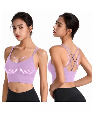 High Impact Sports Bra for Women Criss Cross Straps Workout Athletic Bras Support Adjustable Bra for Running Yoga & Fitness Z...