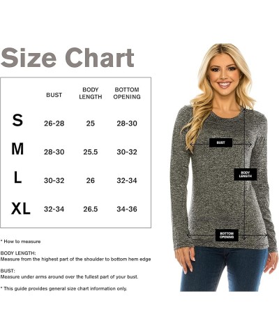 Woman’s Workout T Shirt – Long Sleeve Crew Neck Slim Fit Stretch Casual Active Athletic Basic Tee Top Tshirt Act Burgundy $9....