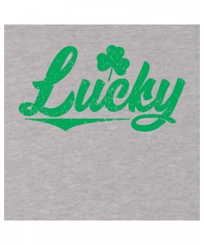 Lucky Shamrock St. Patrick's Day Women V Neck T-Shirt Women Heather Grey $6.96 T-Shirts