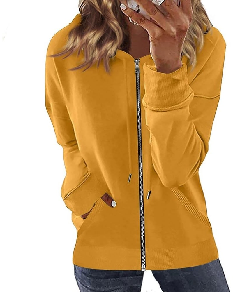 Women's Sweatshirt ,Full-Zip Hoodie, Women's Hooded Jacket, Women's Zip Hoodie,Solid Color Coat,Fashionable New Hoodie 01-gin...