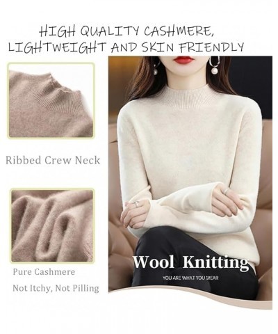 Sweaters for Women, Cashmere Sweater, Long Sleeve Crew Neck Soft Warm Pullover Knit Jumpers Off-white $23.02 Sweaters