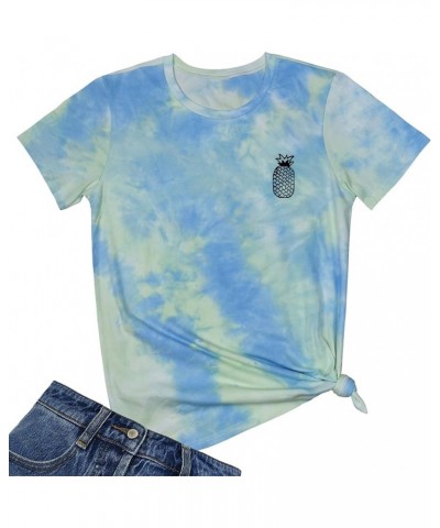 Women Cute Graphic T Shirts Teen Girls Summer Funny Tops Tie Dye 04 $8.73 T-Shirts