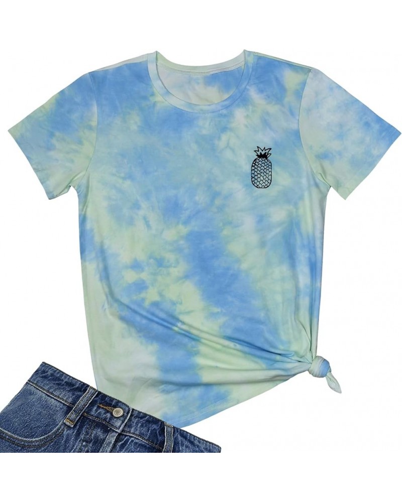 Women Cute Graphic T Shirts Teen Girls Summer Funny Tops Tie Dye 04 $8.73 T-Shirts