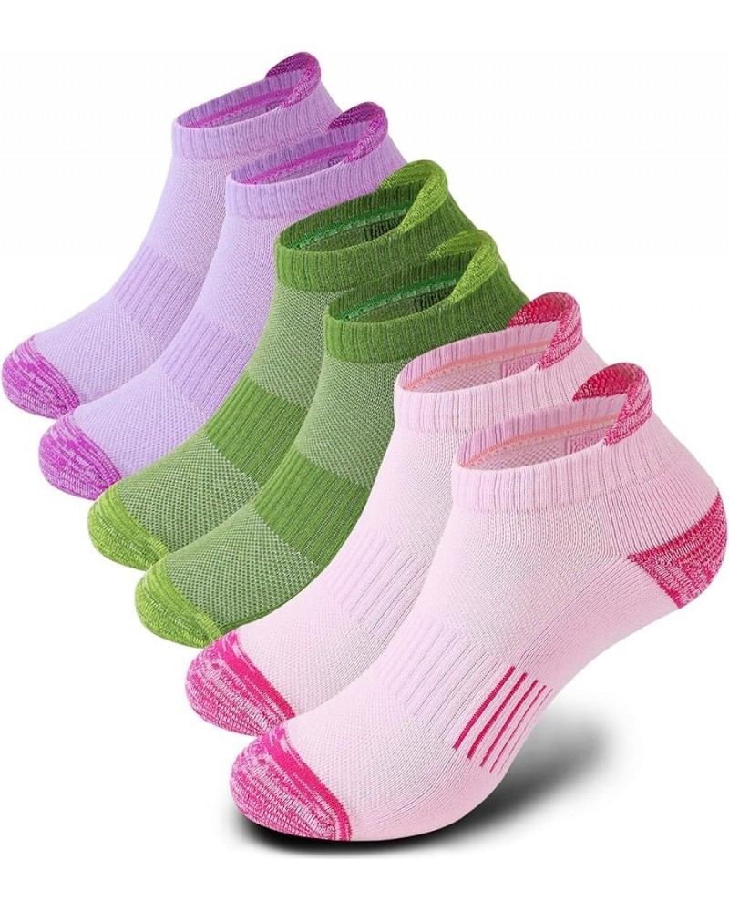 Cushioned Ankle Socks for Women Running Short Cotton Tab Arch Support Sports Socks 3 Pairs $13.24 Socks