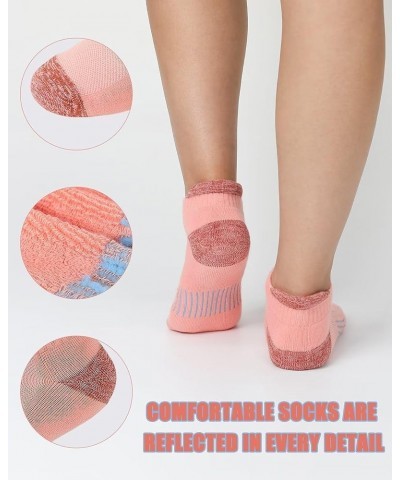 Cushioned Ankle Socks for Women Running Short Cotton Tab Arch Support Sports Socks 3 Pairs $13.24 Socks