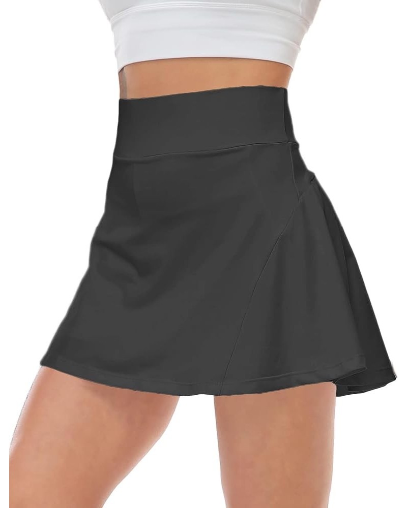 Tennis Skirts for Women with Pockets Inner Shorts High Waisted Golf Athletic Running Workout Sports Outfits C Black $15.36 Sk...