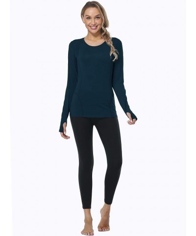 Quick-Drying Running Long Sleeve Shirt for Women Workout Shirts 1601: Navy Blue, Pack of 1 $11.54 Activewear