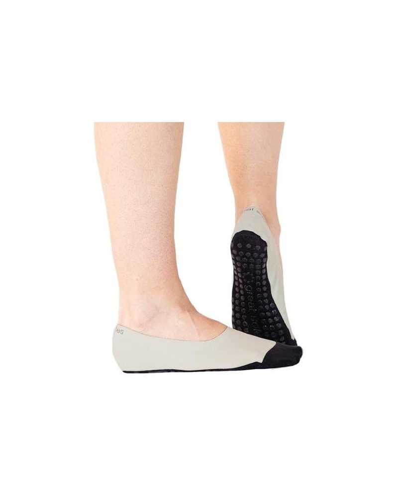 Low Cut No Show Grip Socks for Yoga, Barre, Workout Tan $9.20 Activewear