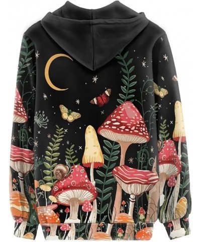 Zip Up Women's Hoodies & Sweatshirts XS-5XL Cute Mushroom $12.82 Hoodies & Sweatshirts