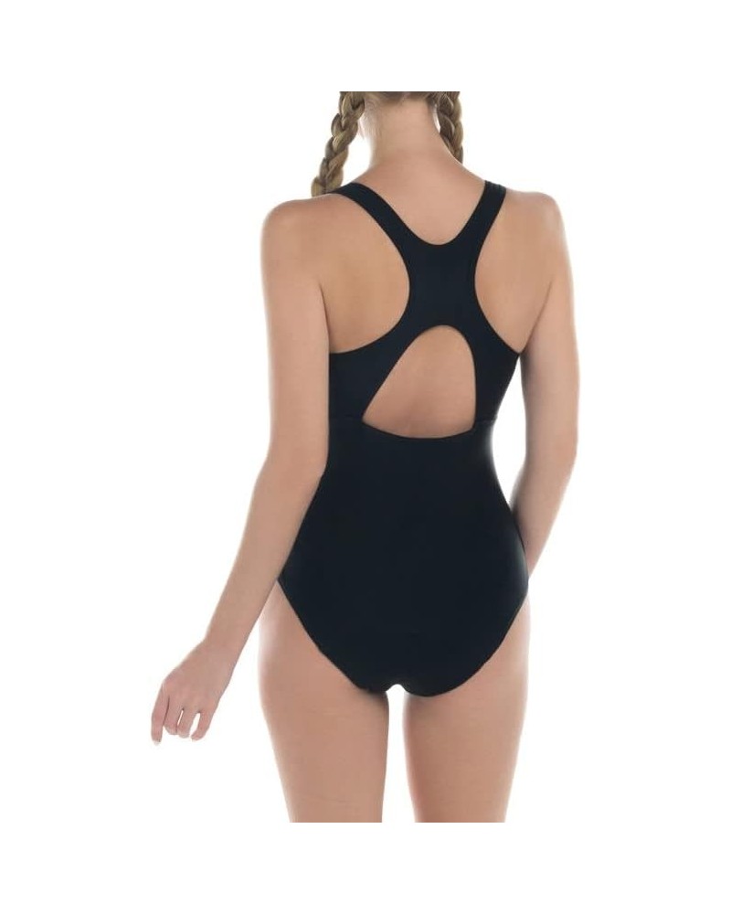 Period Swimwear Women's Conservative Athletic Racerback One Piece Training Swimsuit Swimwear Bathing Suit Black $22.22 Swimsuits