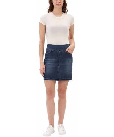 Women's Pull-On Denim Skort Blue $19.32 Skorts