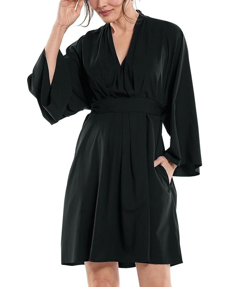 UPF 50+ Women's Navia Cover-Up - Sun Protective Black $21.60 Swimsuits