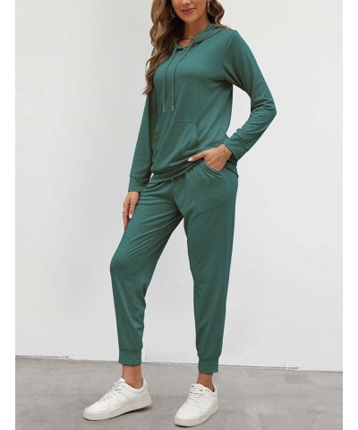 Womens Two Piece Tracksuit Outfits Hoodies Jogger Sweatsuit Lounge Sets with Pockets A_green $20.16 Sleep & Lounge