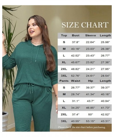 Womens Two Piece Tracksuit Outfits Hoodies Jogger Sweatsuit Lounge Sets with Pockets A_green $20.16 Sleep & Lounge